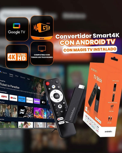 Convertidor Smart 4K con Magis TV 📺🍿